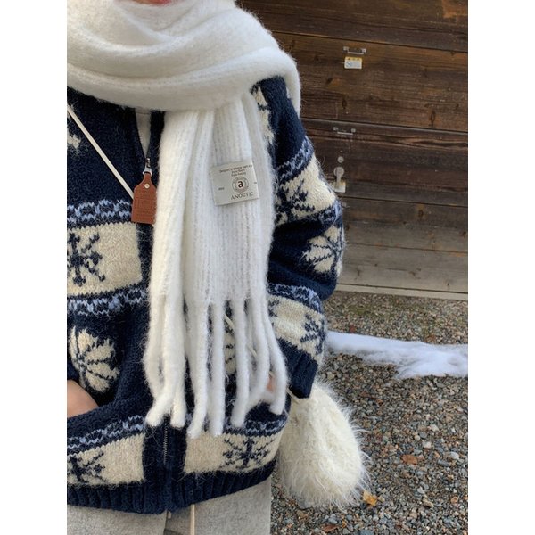 [알로하 PICK] ANC MELLOW SOFT MUFFLER_WHITE