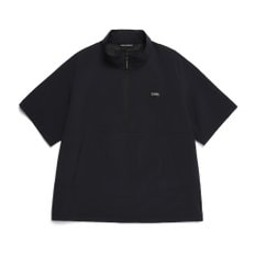 내셔널지오그래픽 N252UFT143 아델리 경량 우븐스트레치 스탠드넥 반팔 아노락 CARBON BLACK