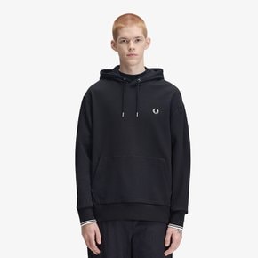 [Sport] 릴렉스드 팁드 후드 스웻셔츠 - 블랙 AFPM2G33492-102