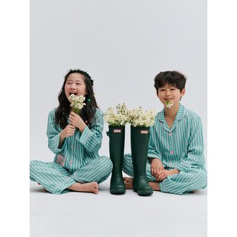 엠엠즈 26 s/s Silk Fit Spring mint Kids Long-Sleeved Pajamas Set