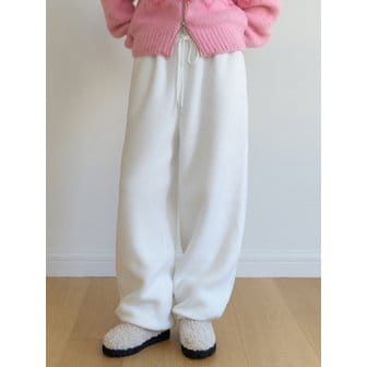 리엘 Ease fleece sweat pants (ivory)