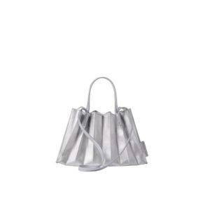 Lucky Pleats Canvas Coated Shopper S Matt Silver