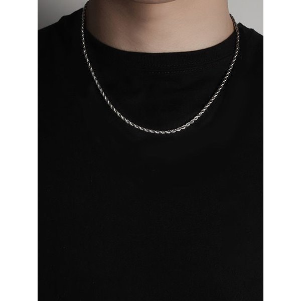 SLOVE SILVER NECKLACE 슬로브 실버 체인목걸이