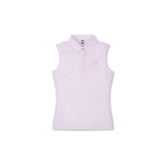 왁 골프 (WWTCM24503PIL)여성 WAAC GG Checker Sleeveless