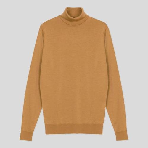 존스메들리 스웨터 CHERWELL PULLOVER ROLL NECK LS NUTMEG