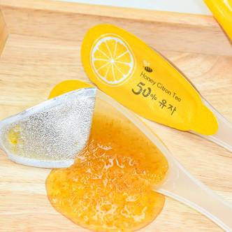  슈푼슈푼 꿀 고흥 유자차스틱 유자청 수제 과일청 휴대용