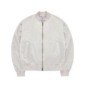 PUCKERING SATIN MA-1 JACKET BEIGE 샤틴 MA-1 JKPKMA-BEG