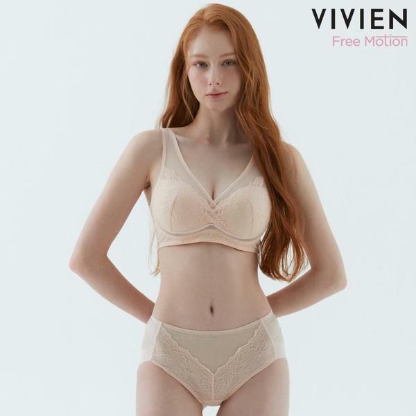 [방송히트]비비안 프리모션23차 빅사이즈 리프팅 패널 런닝형 노와이어 라이크라 브라팬티세트