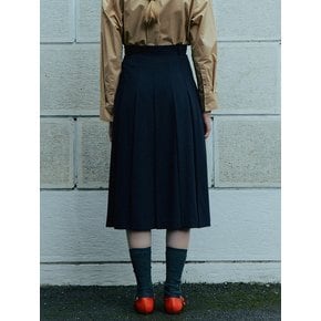 Pleated Midi Skirt