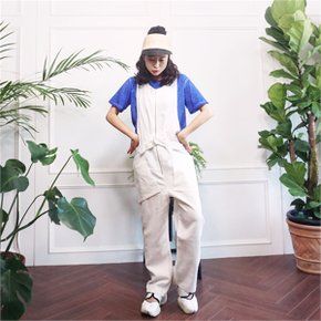 퀄리티 린넨 지퍼 와이드 썸머 점프수트n717_P083012456