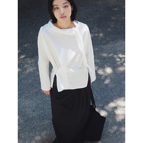 SCARF BLOUSE [WHITE]