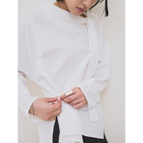 SCARF BLOUSE [WHITE]