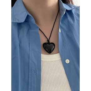 Black Heart Necklace_NC265