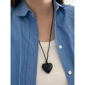 Black Heart Necklace_NC265