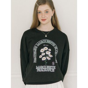 Marguerite Artwork Sweatshirt - Black