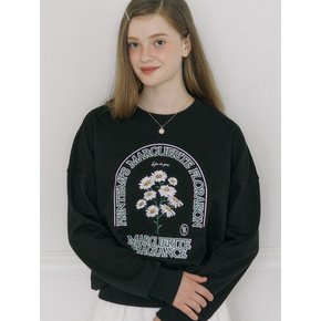 Marguerite Artwork Sweatshirt - Black