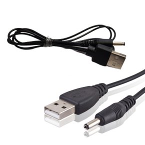 USB to DC 003 DC3.5x1.35_1M 블랙 USB전원케이블 DC5V연결케이블