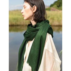 Cashmere pashmina muffler_Forest green