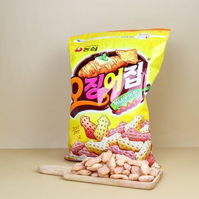 농심 오징어집 260g / 대용량 간식 지퍼백보관