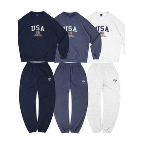 [단독][SET] USA SWEATS SET UP