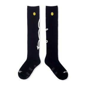롱삭스 로고 블랙 YORF LONG SOCKS LOGO BLACK