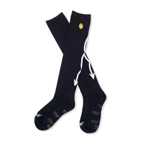 롱삭스 로고 블랙 YORF LONG SOCKS LOGO BLACK