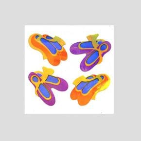 그레이트세븐 펄리) Orange&Purple ballet shoes