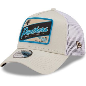 뉴에라 [해외] 997080 NFL Carolina Panthers Happy Camper AFrame Trucker 9FORTY Hat Khaki/White