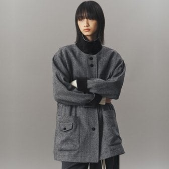 ahwe WOOL FIELD JACKET_GRAY