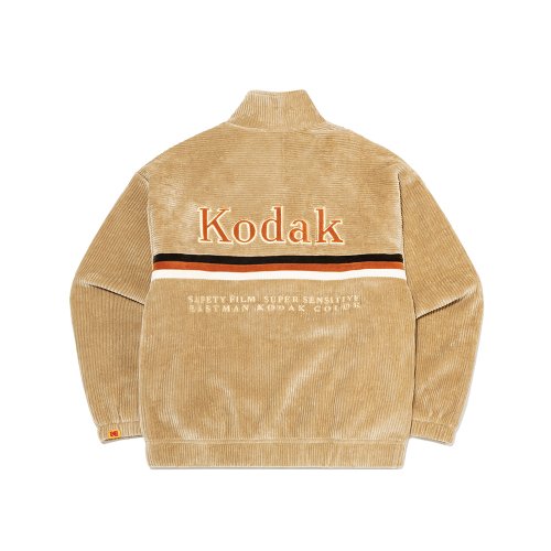 [공식]코다컬러 로고 코듀로이 집업 자켓 BEIGE