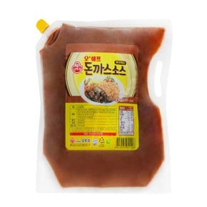 오뚜기 오쉐프 부어먹는 돈까스소스 드레싱 2kg 업소용 스파우드팩