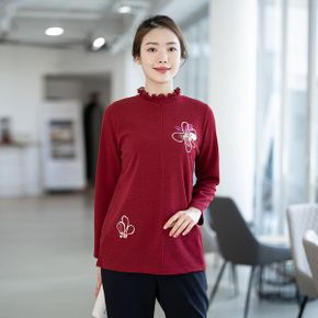 엄마옷 셔링폴라 긴팔티셔츠 MQG128885 마담 미시 중년여성 빅사이즈 할머니옷 5.._P435748159