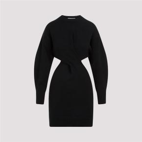 [알렉산더 맥퀸] Long sleeve dress 758585.Q1A6W Black