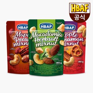 HBAF [본사직영] 바프 믹스넛 190g 3봉 골라담기
