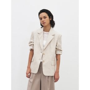 TFR LINEN HERRINGBONE BLAZER_2COLORS