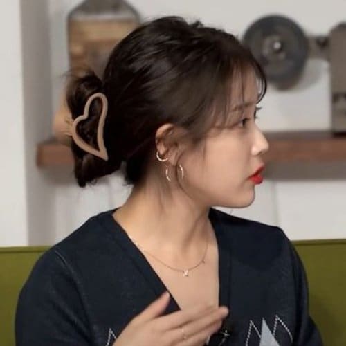[아이유 착용][1+1] 파스텔 컬러 무광 하트 집게핀 집게삔 9color 6