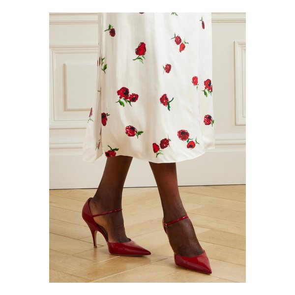 뉘 페이턴트 가죽 펌프스 95mm 레드 46376663162952647