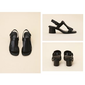 Slim tassel sandal(black) DG2AM24043BLK