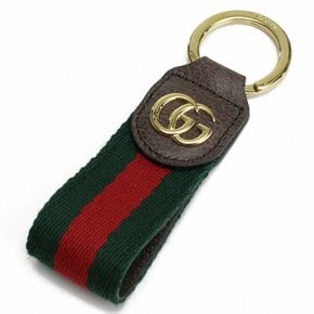 GUCCI 523161-HE2NG-8742 구찌 오피디아 키링 가죽 트림 브라운계 멀티 칼라