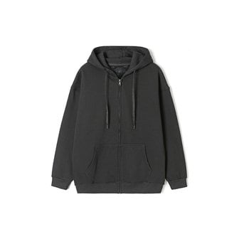 애드호크 남성 무지 기모 후디 집업 (BLACK) (HBBLTA1)