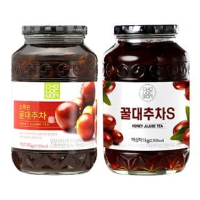 초록원 꿀대추차 1kg +꿀대추차S 1kg