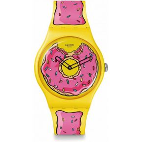 스와치 시계 남성 Montre Seconds of Sweetness 컬렉션 심슨 스트랩. 229713