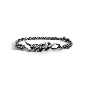 SILVER LINKS CHAIN LOCKING BRACELET