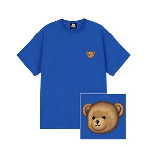 SMALL BEAR FACE 티셔츠 - 블루
