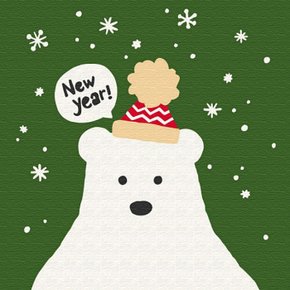 북극곰 (캔버스) 명화그리기 20x20 (퍼즐사랑)