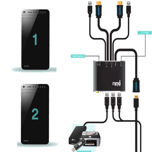2대PC를 1대의 키보드 마우스 모니터 선택제어 4K지원(1)