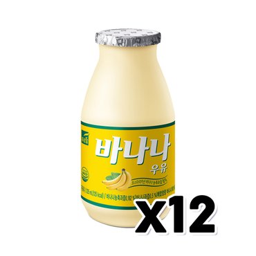  푸르밀 바나나우유 생과즙함유 225ml x 12개