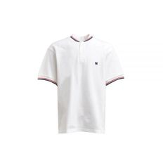 NEEDLES 니들스 24 Shawl Collar SS Polo white (OT257) (숄 칼라 반팔 폴로 티셔츠)