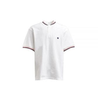 니들스 NEEDLES 니들스 24 Shawl Collar SS Polo white (OT257) (숄 칼라 반팔 폴로 티셔츠)