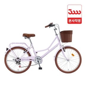 선데이 22인치 7단 삼천리 바구니 시티 자전거 2026 - 완조립 공식직영몰